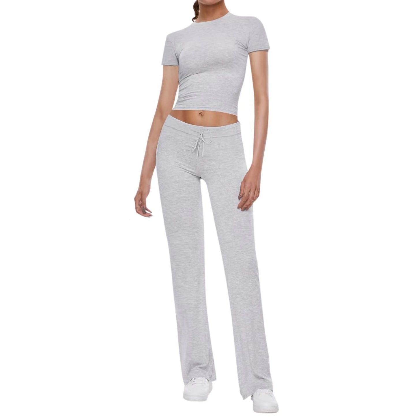 Women's Sport Set Crop Top and Jogger Pants