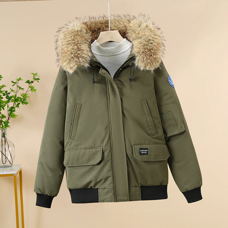 Damen Winterjacke Warm Stylish Kapuze