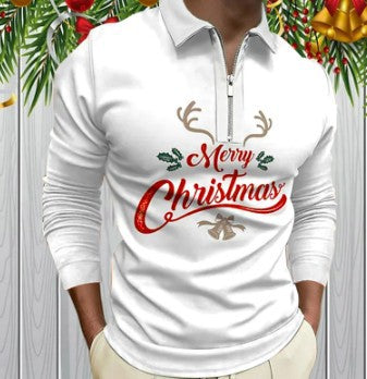 Men's Christmas Long-Sleeved Shirt Festive Gift Idea