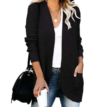 Women's Cardigan Casual Open Front with Pockets