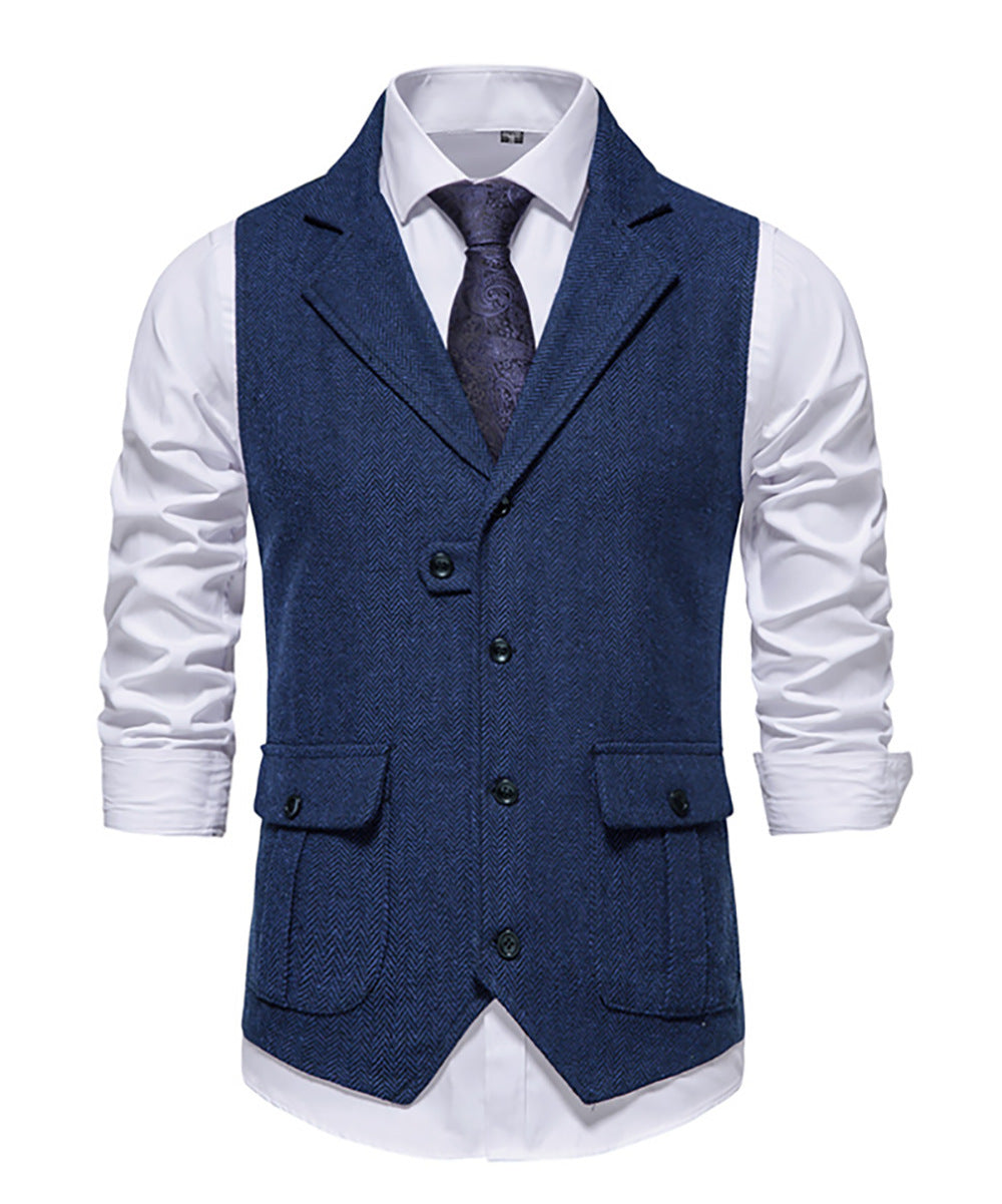 Men's Vest Classic Houndstooth Elegant Design