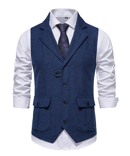 Men's Vest Classic Houndstooth Elegant Design
