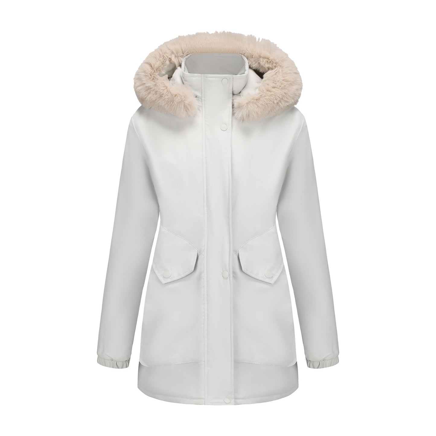 Women's Parka Jacket Waterproof Cuddly Collar