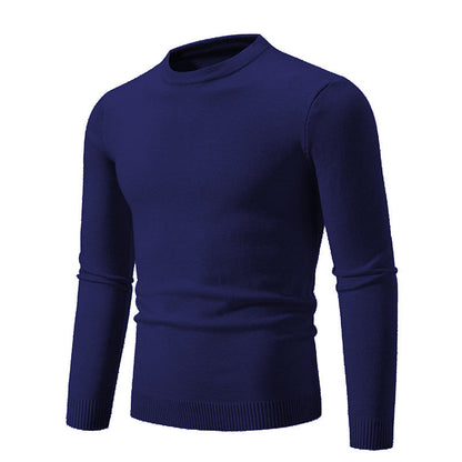 Fine Men's Round Neck Sweater Elegant Design