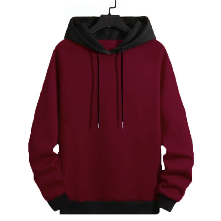 Men's Hoodie Sporty Contrast Sleeves