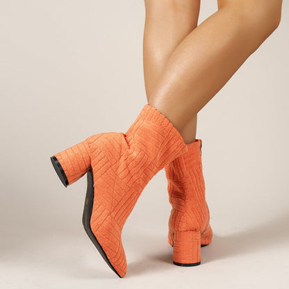 Women's Boots Ankle Boots Block Heel Comfortable Elegant
