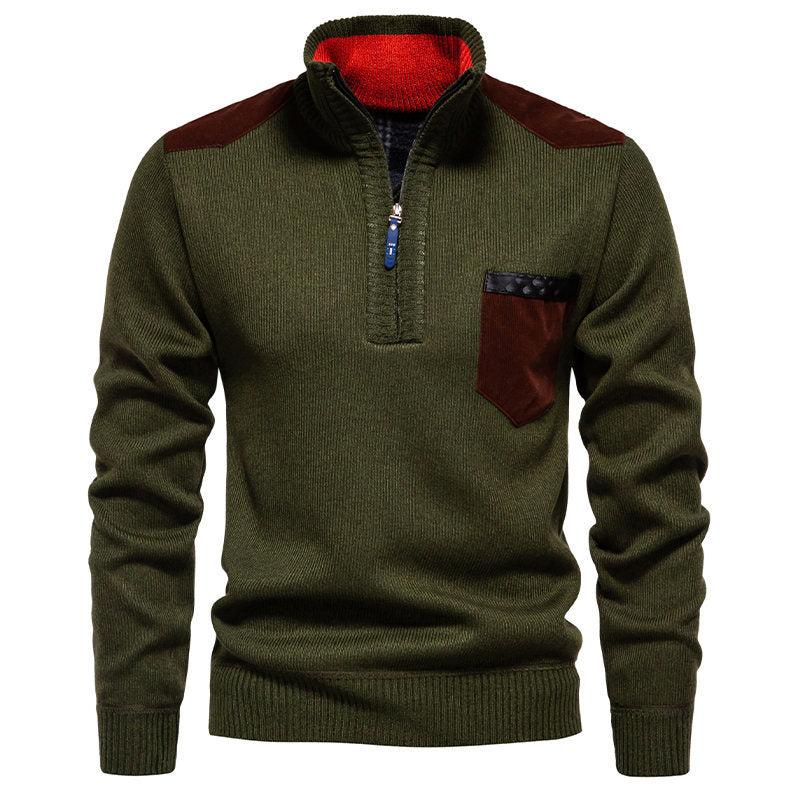Herren Pullover Modern Halbhoch Kragen Elegantes Design
