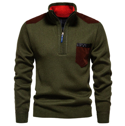 Herren Pullover Modern Halbhoch Kragen Elegantes Design