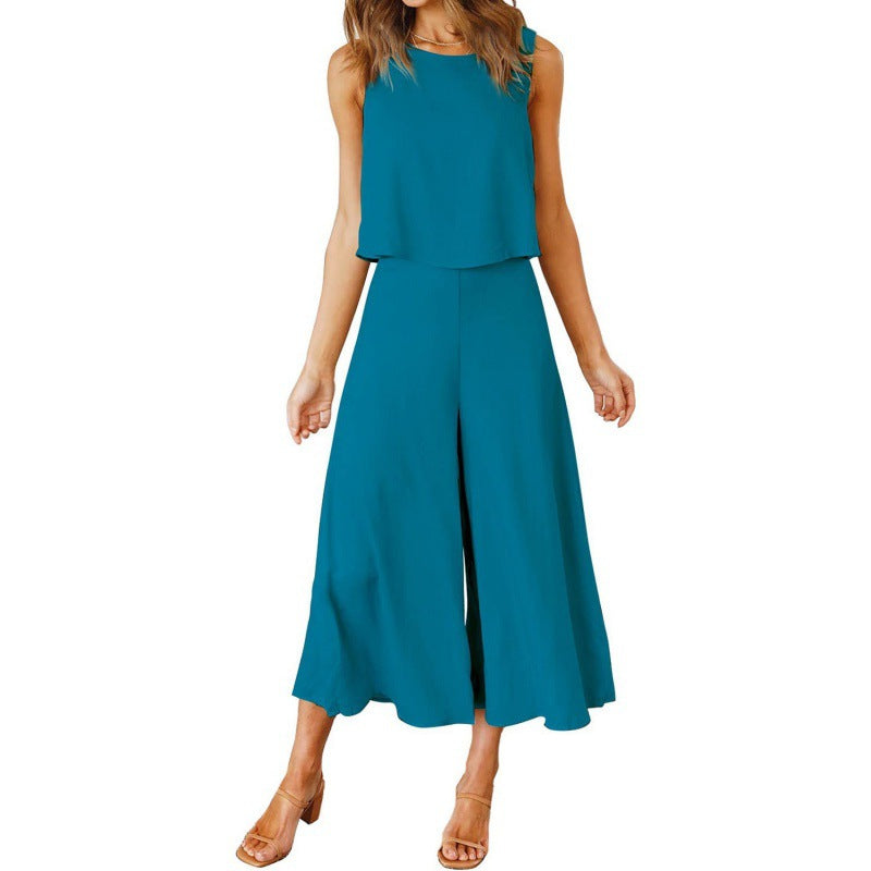Women's Jumpsuit Elegant Flowing Wide Leg