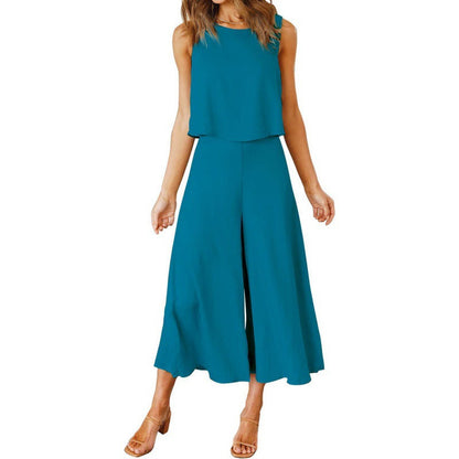 Women's Jumpsuit Elegant Flowing Wide Leg
