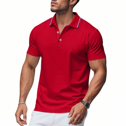Men's Polo Shirt Modern Collar Moisture Control