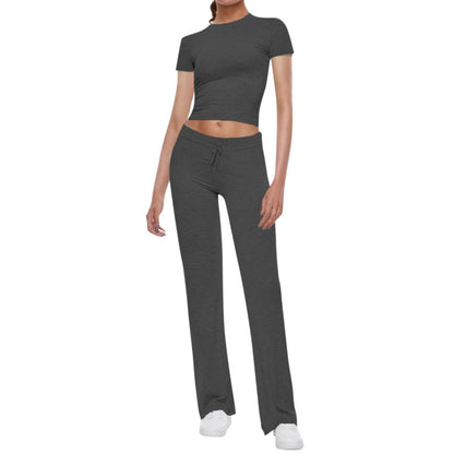 Women's Sport Set Crop Top and Jogger Pants