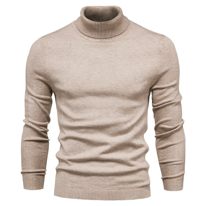 Men's Pullover High Collar Fine Rib Optimal Style