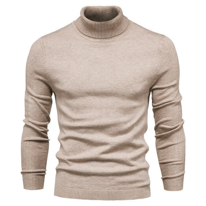 Men's Pullover High Collar Fine Rib Optimal Style