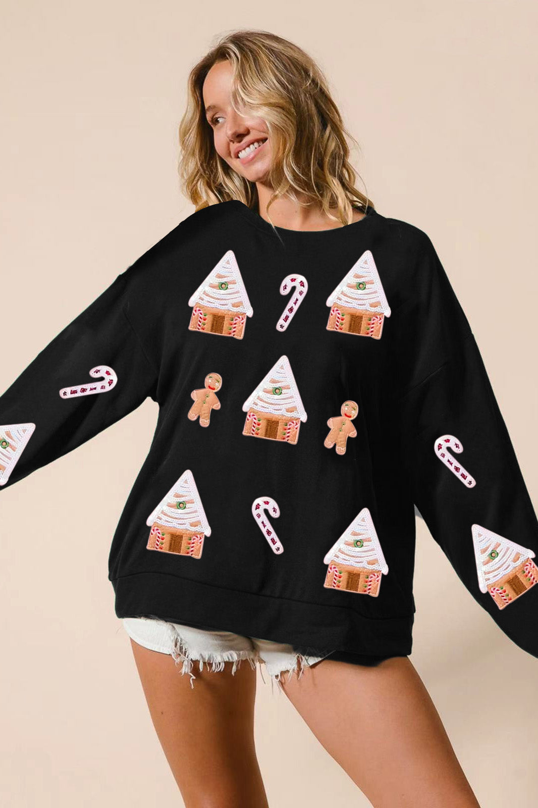 Christmas Dress Glitter Sequin Top