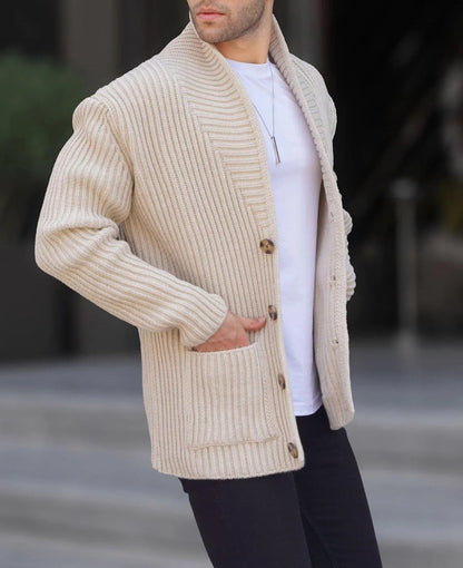 Men's Sweater Cardigan Modern Button Design