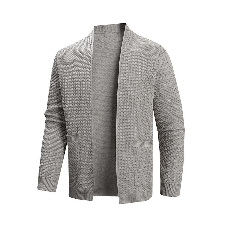 Men's Cardigan Modern Textured Pattern Practical