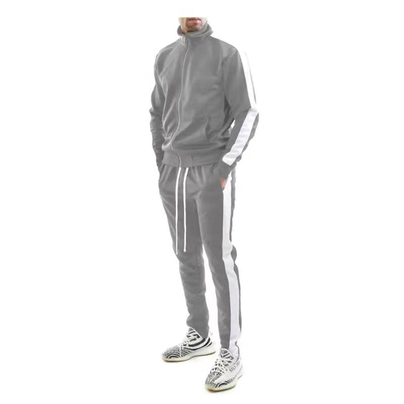 Men's Functional Tracksuit with Contrast Stripes