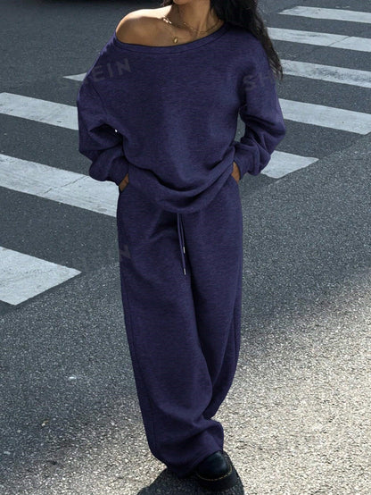 Women's Jogging Suit Set Comfortable Oversized Sweat