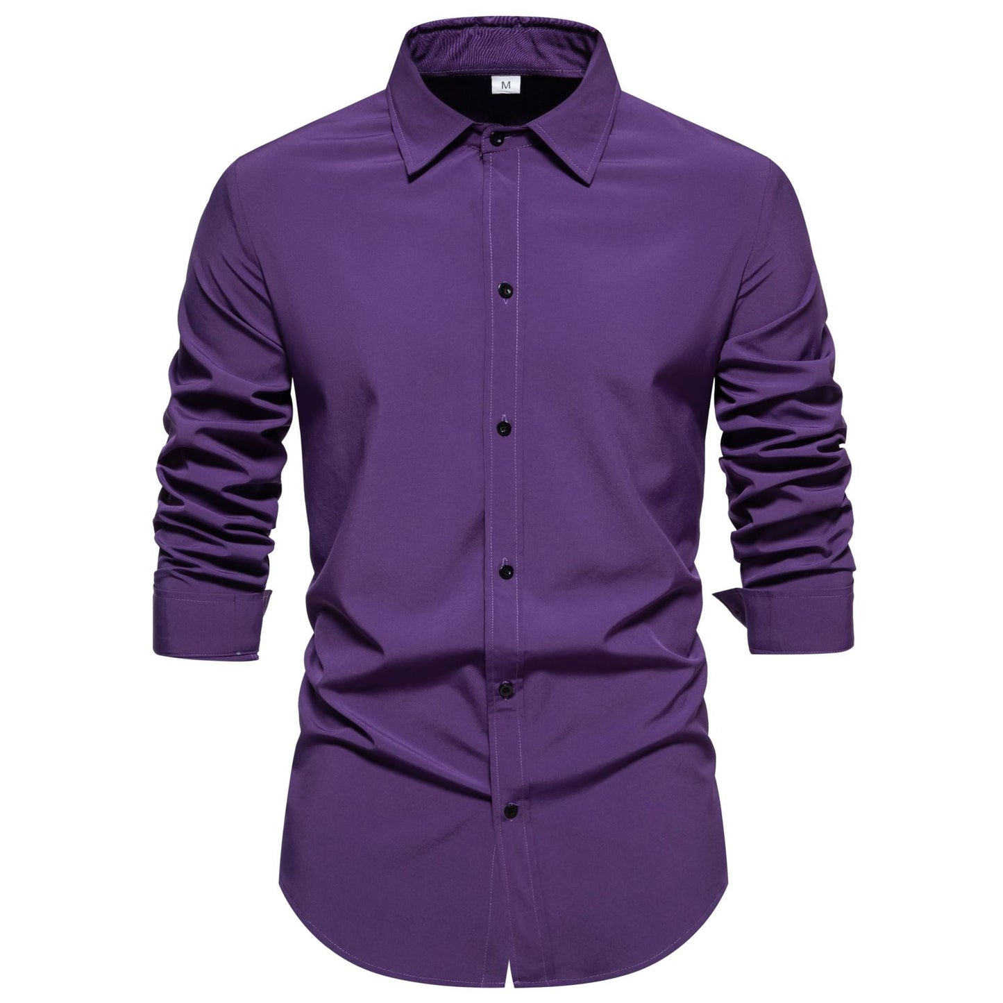 Men's Long-Sleeved Cotton Shirt Modern Fit