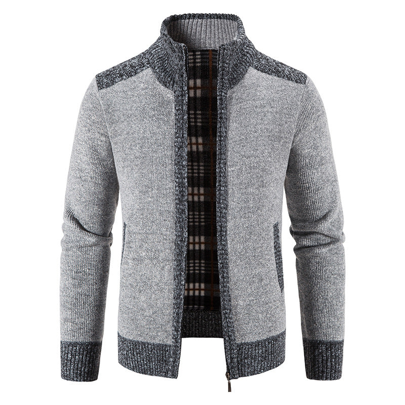 Men's Cardigan Modern Zipper Elegant Design