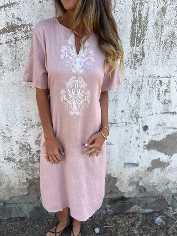 Women's Embroidered Elegant Summer Dress