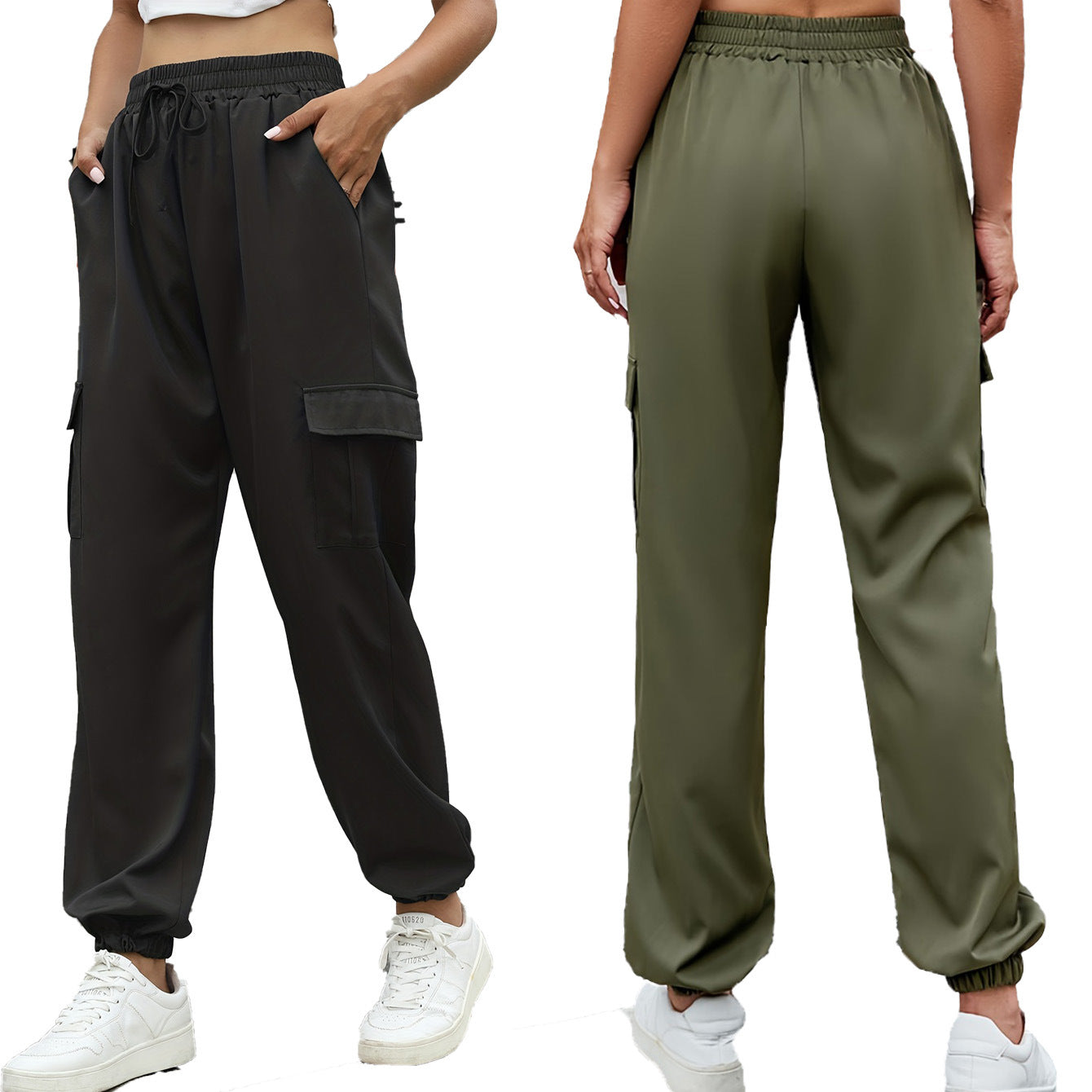 Damen Cargo-Hose Bequem und Praktisch - IdealeKleiden