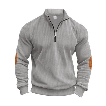 Herren Strickpullover Modern Reißverschluss Elegante Optik