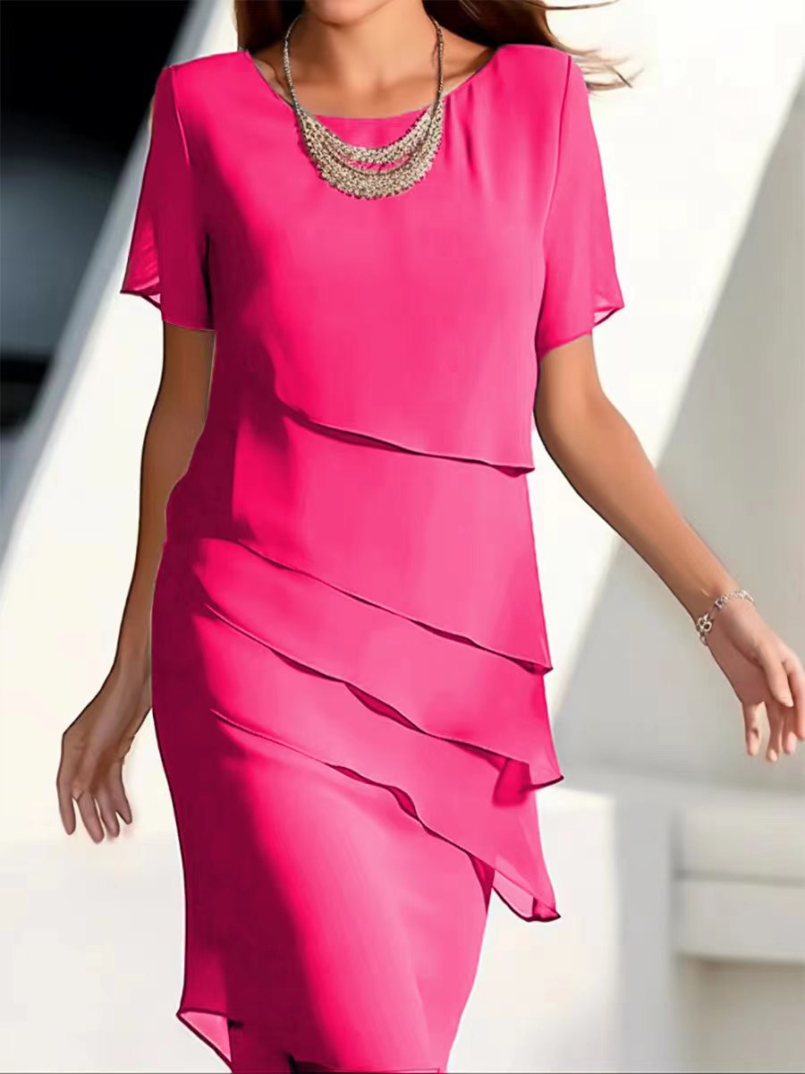 Women's Dress Elegant Flowing Layered Effect