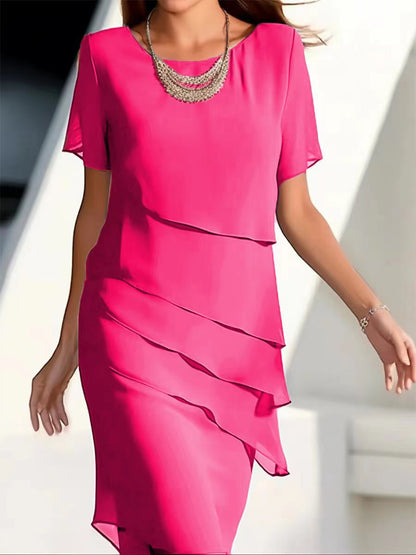 Women's Dress Elegant Flowing Layered Effect