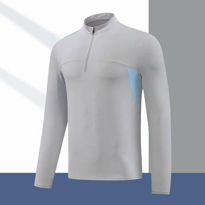 Men's Thermal Functional Shirt Stand-up Collar Zipper