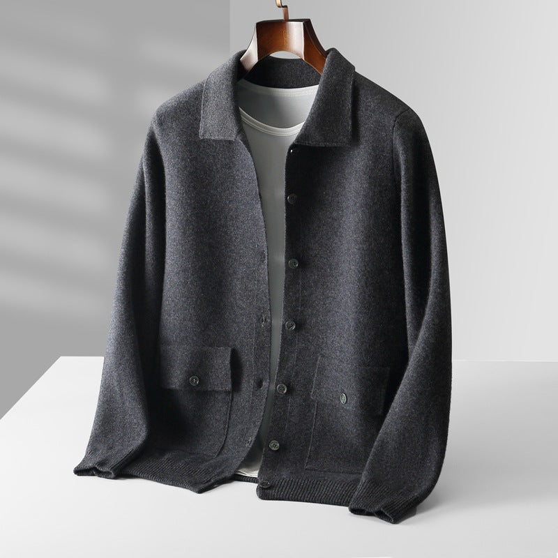 Stylische Herren Winterjacke Elegant Schwarz