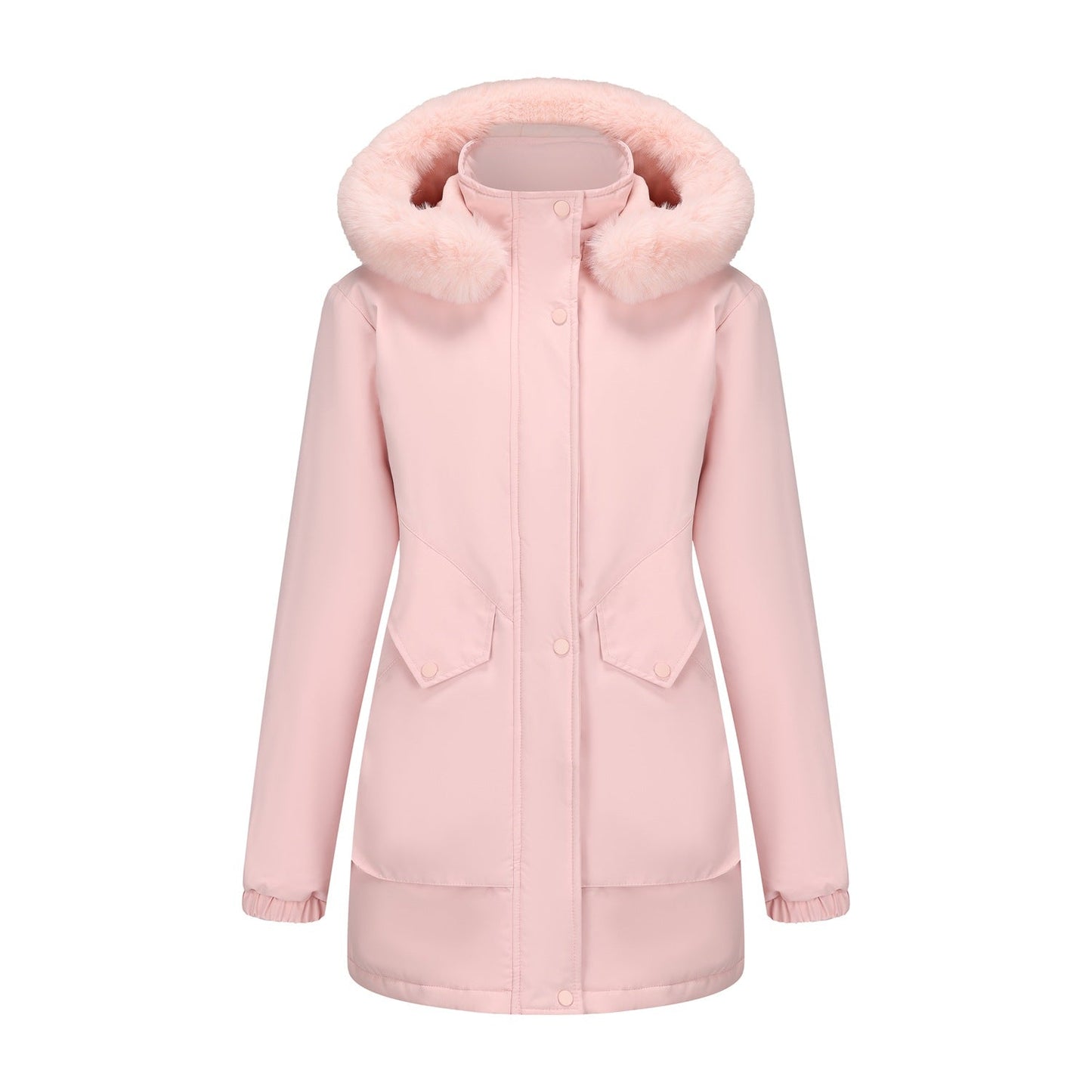 Women's Parka Jacket Waterproof Cuddly Collar