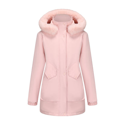 Women's Parka Jacket Waterproof Cuddly Collar