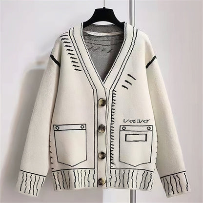 Women's Cardigan Modern Graphic Design