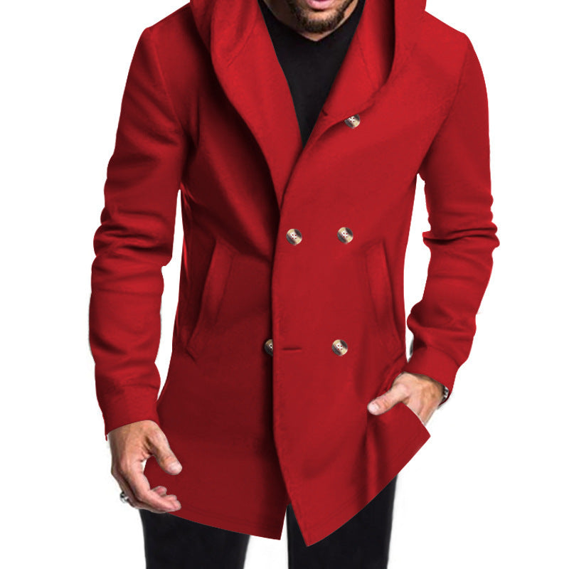 Men's Modern Hooded Winter Coat Elegant
