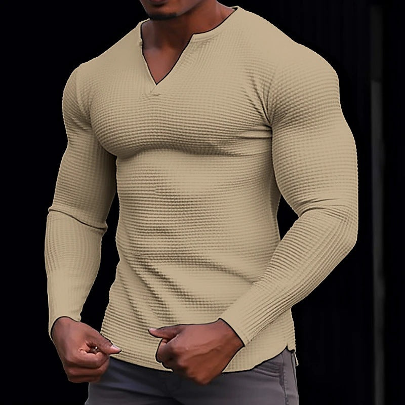 Men's Long-Sleeve Structured Elegant Shirt