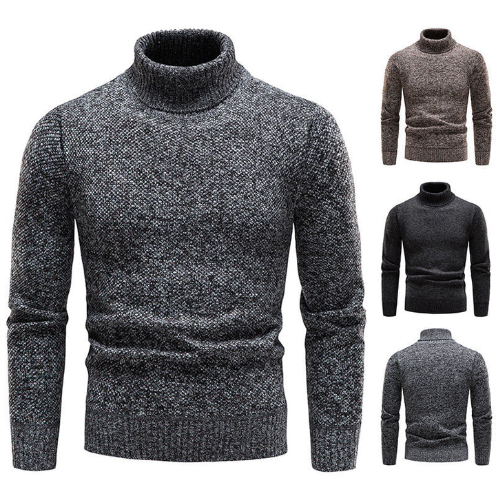 Herren Rollkragenpullover Weich Bequem Kaschmir - IdealeKleiden