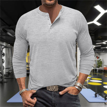 Men's Long-Sleeve Shirt Breathable Comfort Cotton