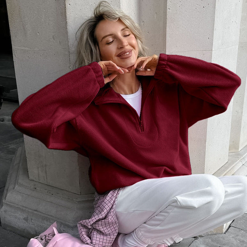 Women's Fleece Pullover Soft and Warm