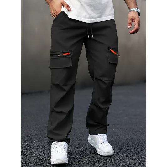 Herren Cargo Hose Bequem Elastisch Große Taschen - IdealeKleiden