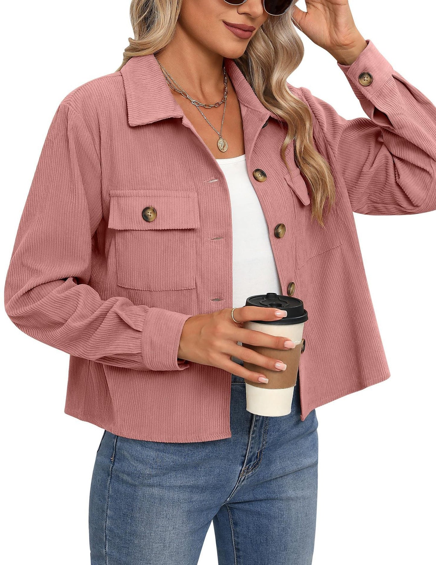 Comfortable Corduroy Jacket Relaxed Style