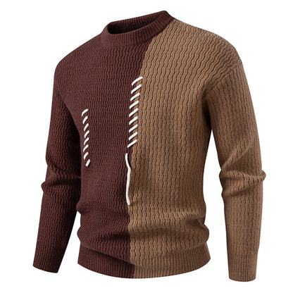 Men's Modern Structured Design Unique Sweater