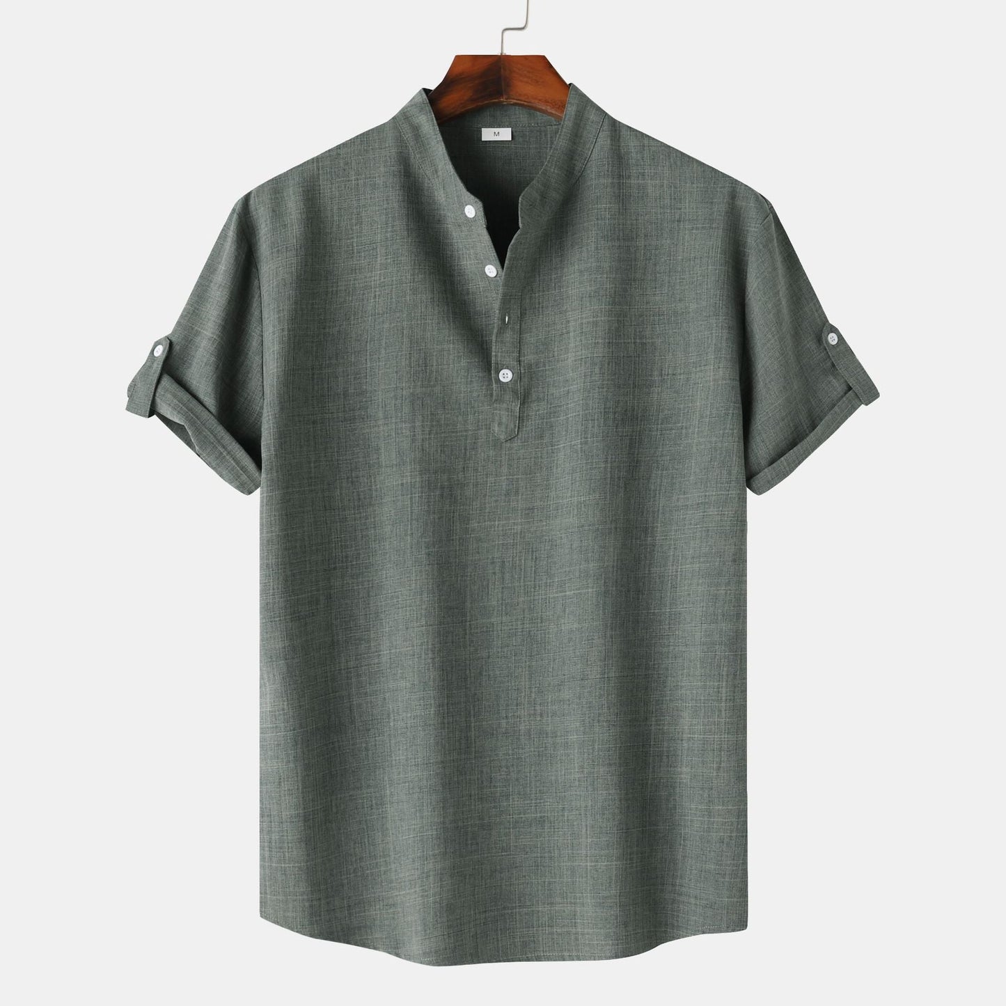 Men's Short-Sleeve Henley Shirt