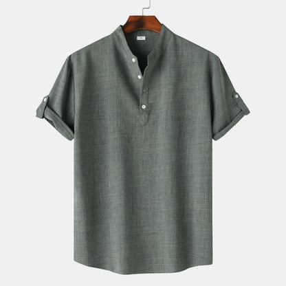 Men's Short-Sleeve Henley Shirt
