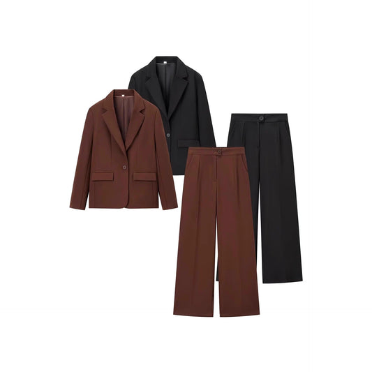 Damen Business Anzug Set Elegant Taille - IdealeKleiden