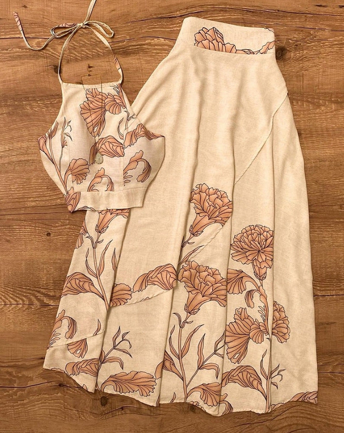 Damen Kleid Set Elegant Maxi-Länge