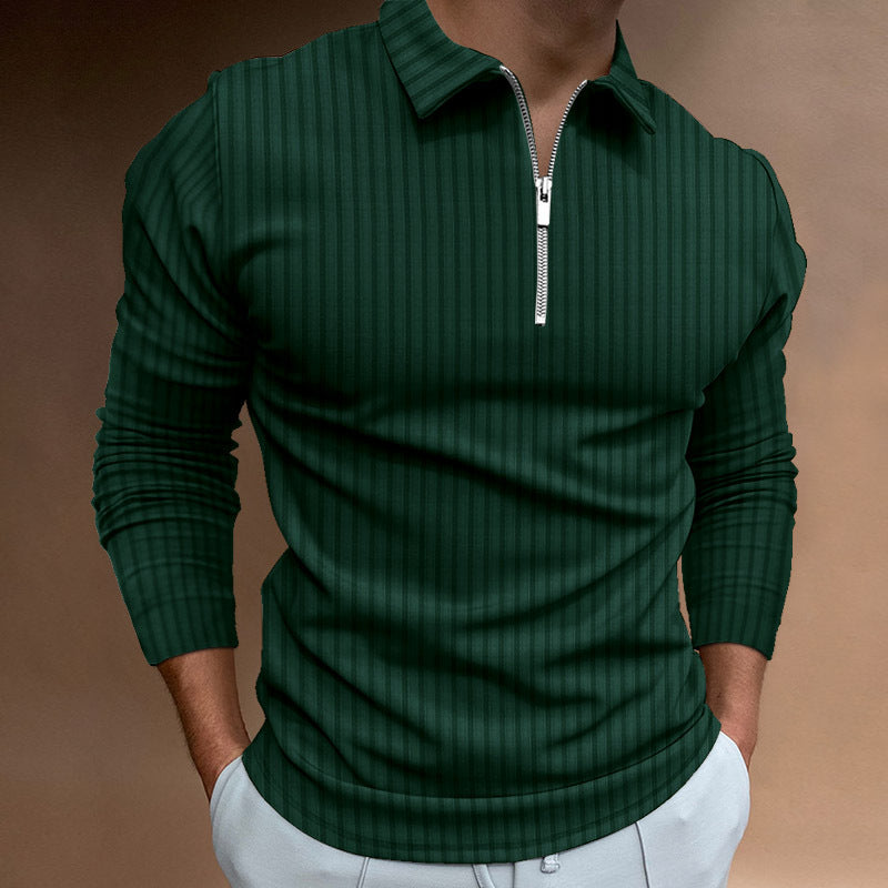 Men's Modern Polo Shirt Zipper Style