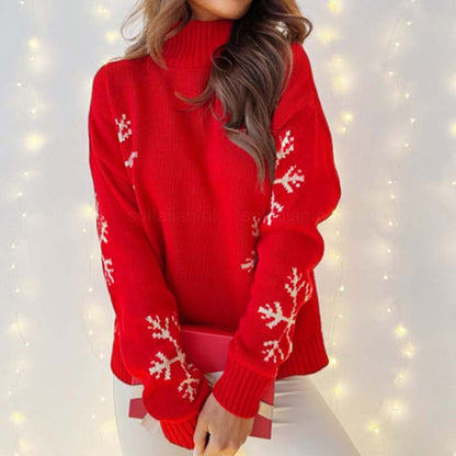Christmas Knitted Jumper Merry Festive Motif