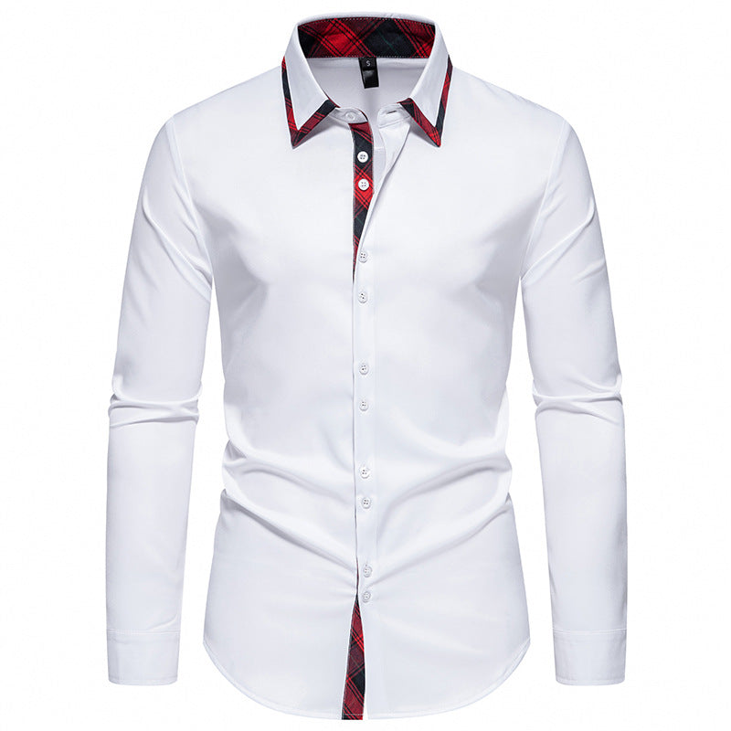 Men's Shirt Elegant Plaid Pattern Modern Design